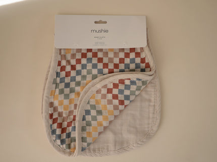 MBC-209, Organic Cotton Muslin Burp Cloth 2-Pack