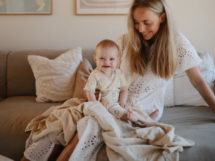 Mushie Organic Cotton Muslin Swaddle Blanket