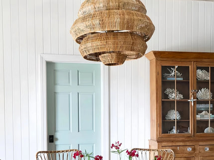 Rattia Multi-Tiered Honeycomb-Shaped Pendant Light