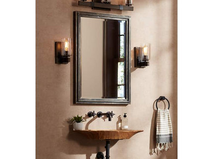 Franklin Iron Works Poetry 9" High Seeded Glass Wall Sconces Set of 2