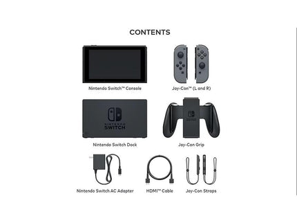 Nintendo Switch Console with Gray Joy-Con Controller