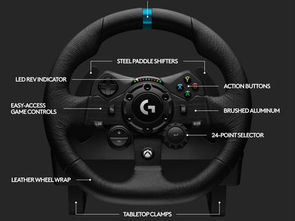 Logitech G923 TRUEFORCE Racing Wheel and Pedals for PlayStation 5