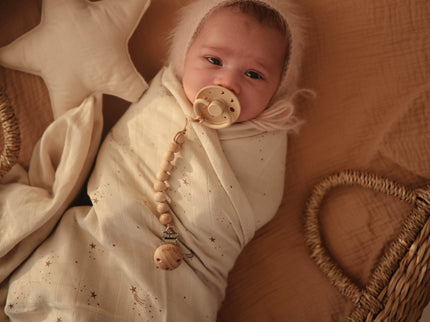 Mushie Organic Cotton Muslin Swaddle Blanket