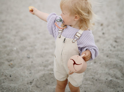 Mushie Silicone Pacifier Clip | Eva