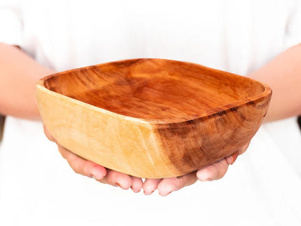 Square Acacia Wood Bowl