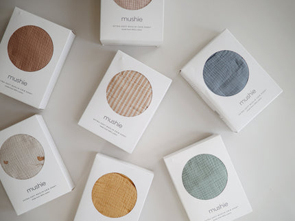 Mushie Extra Soft Muslin Crib Sheet