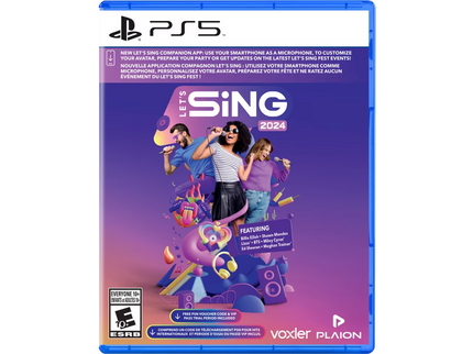 Let's Sing 2024 and 2 Mic - PlayStation 5
