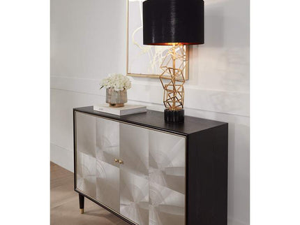 Beacon Gray and Gold Ceramic Vases Set of 3