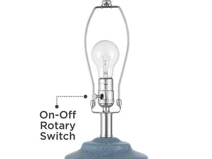 360 Lighting Aegean 28" High Coastal Blue Ceramic Table Lamp Set of 2