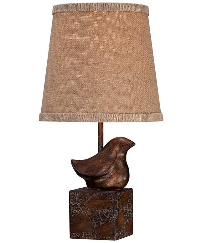 360 Lighting Bird Moderne 15 1/2" Crackle Finish Small Accent Lamp