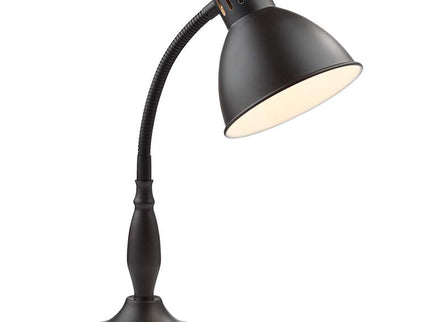 360 Lighting Breck 17" Traditional Bronze Flex Arm Gooseneck Desk Lamp