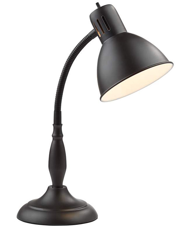 360 Lighting Breck 17" Traditional Bronze Flex Arm Gooseneck Desk Lamp