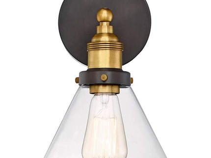 360 Lighting Burke 10 3/4" Bronze Warm Brass LED Wall Sconces Set of 2