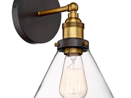 360 Lighting Burke 10 3/4" Bronze Warm Brass LED Wall Sconces Set of 2