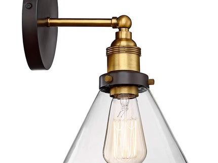 360 Lighting Burke 10 3/4" Bronze Warm Brass LED Wall Sconces Set of 2