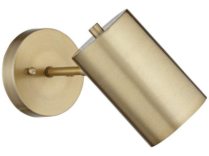 360 Lighting Carla 7" High Polished Brass Hardwire Wall Lamps Set of 2