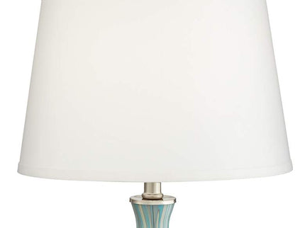 360 Lighting Cirrus Blue and Gray Art Glass Vase Table Lamps Set of 2