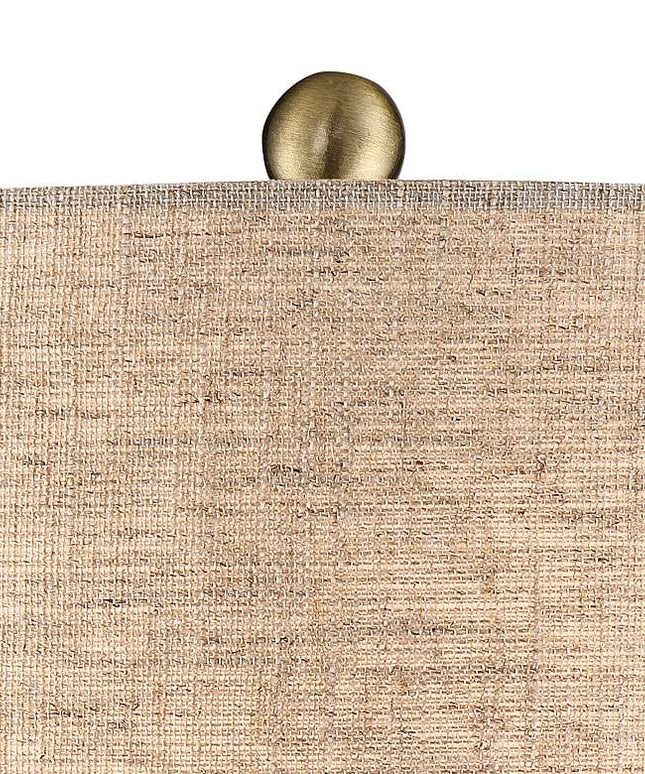 360 Lighting Emma 21" Brown Ceramic Mid-Century Table Lamps Set of 2