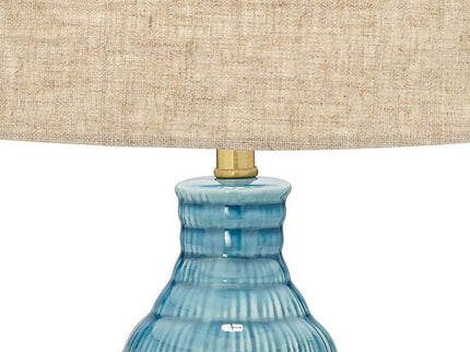 360 Lighting Kayley 24" High Modern Blue Ceramic Table Lamps Set of 2