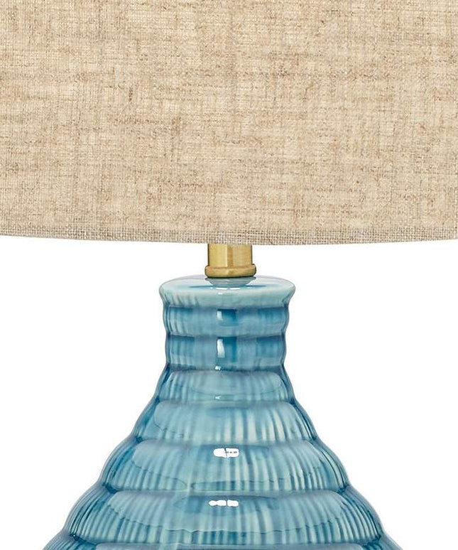 360 Lighting Kayley 24" High Modern Blue Ceramic Table Lamps Set of 2