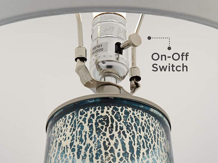 360 Lighting Marcus 30" Tapered Column Mercury Glass Lamps Set of 2