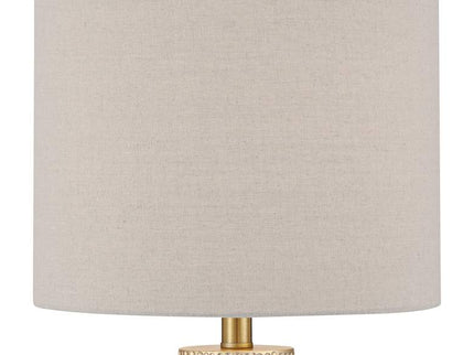 360 Lighting Mira 25 1/4" Textured Gold Modern Table Lamps Set of 2