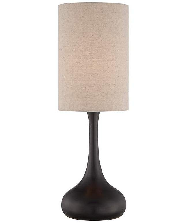 360 Lighting Moderne Droplet 24 1/2" Bronze Modern Table Lamp