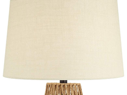 360 Lighting San Marcos 27" Natural Wicker Metal Table Lamps Set of 2