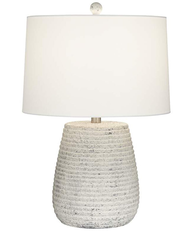 360 Lighting Sandstone 23" Handcrafted Modern Ceramic Table Lamp