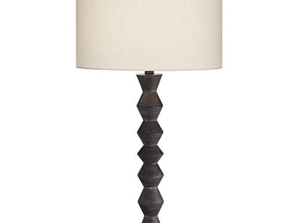 360 Lighting Timberline 32" High Black Faceted Base Table Lamp
