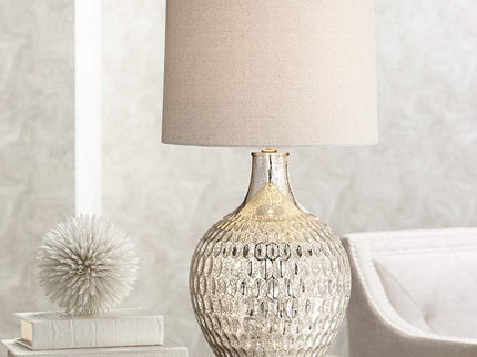 360 Lighting Waylon 28" Modern Mercury Glass Table Lamp