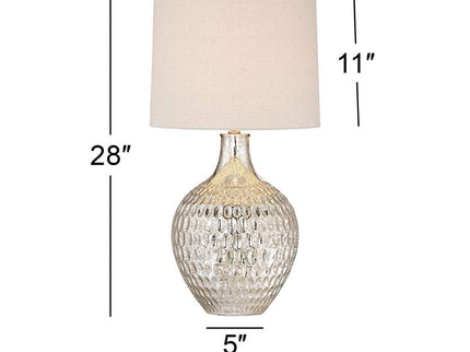 360 Lighting Waylon 28" Modern Mercury Glass Table Lamp