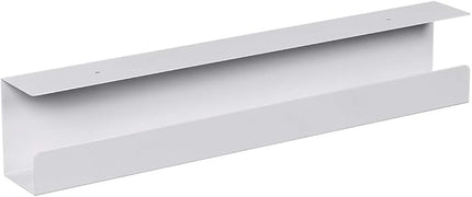 Monoprice Under Desk Cable Tray – Steel, White (Workstream Collection)