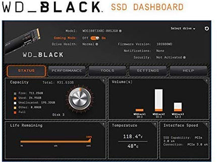 Western Digital 1TB SN750 NVMe Internal Gaming SSD Solid State Drive