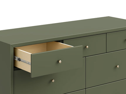 M15916OL,Palma 7-Drawer Double Dresser  Assembled in Olive