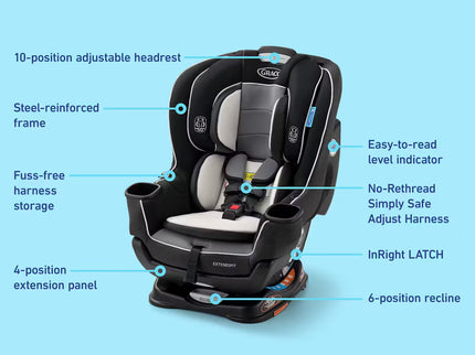 Extend2Fit® Convertible Car Seat