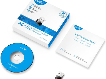 Cudy AC 650Mbps USB WiFi Adapter for PC