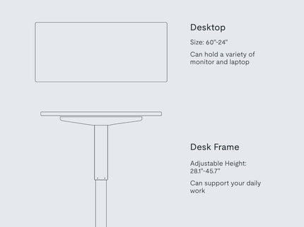 FLEXISPOT EN1 One-Piece Standing Desk