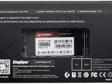 KingSpec NT Seriese 1TB M.2 2280 SATA SSD,Sata3 6Gb/s Internal Solid State Drive, for Ultrabook & Laptop & Desktop