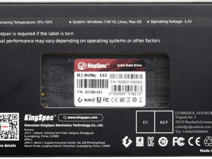 KingSpec XG7000 2TB NVMe SSD