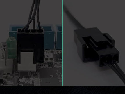 ARCTIC 4-Pin PWM Fan Splitter Cable – Y-Splitter, Supports 4 Fans, Black Extension Adapter