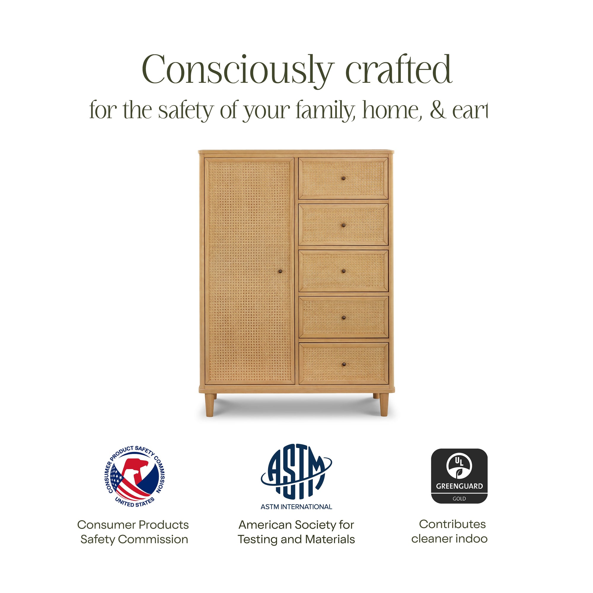 M23727HYHC,Namesake,Marin Chifforobe Assembled in Honey and Honey Cane
