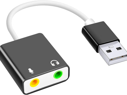 USB Audio Adapter, External Sound Card for PC and Laptop