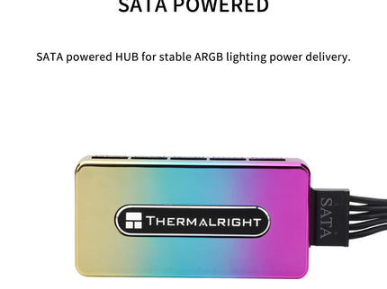 Thermalright ARGB Hub Controller Rev.A – 10-Port 5V 3-Pin, SATA Powered, 10 Groups Fans