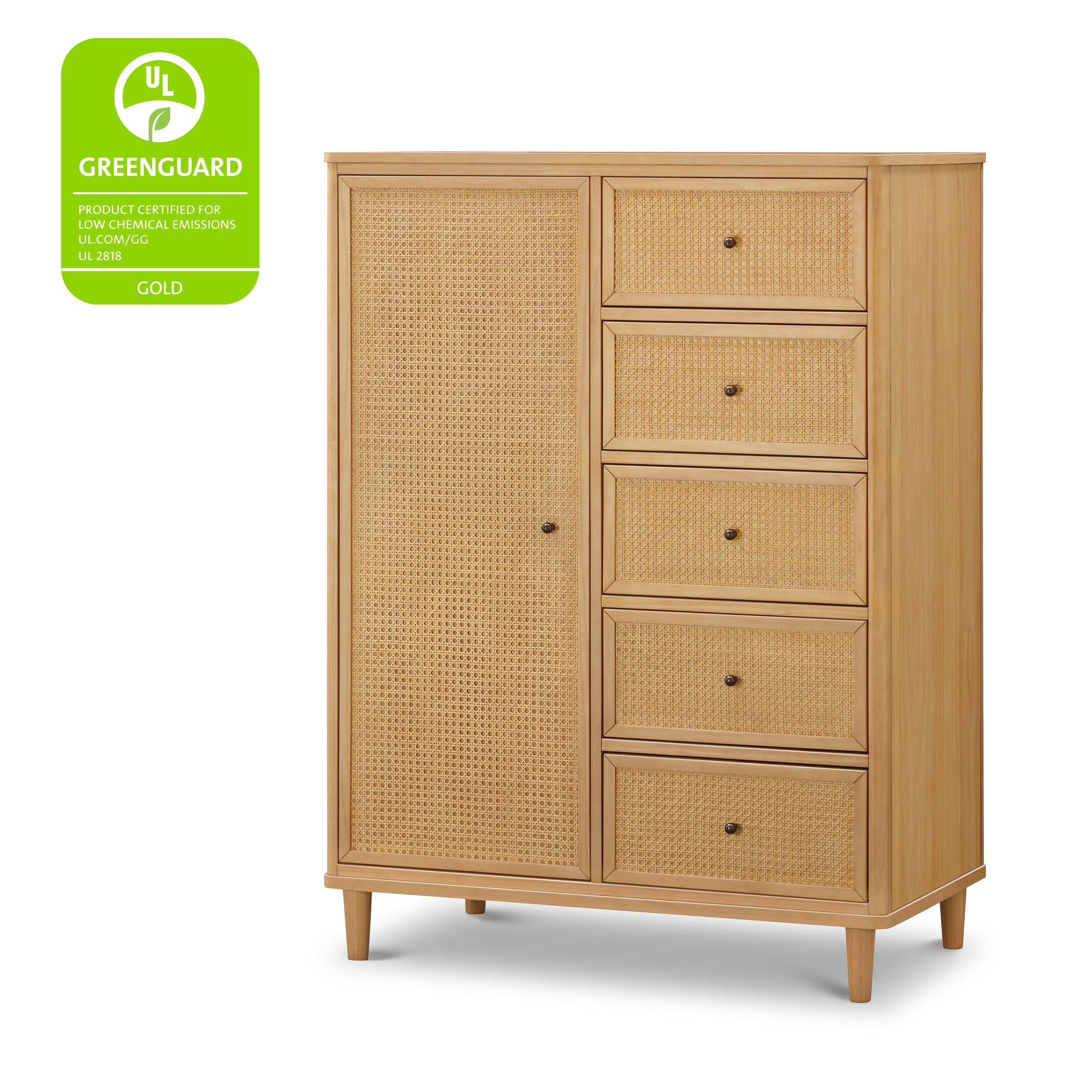 M23727HYHC,Namesake,Marin Chifforobe Assembled in Honey and Honey Cane