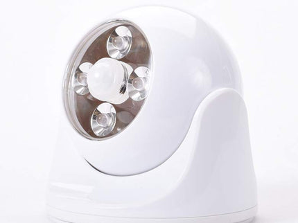 6" High White Battery Motion Sensor Outdoor Anywhere Light