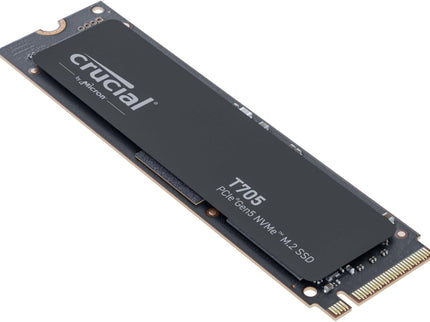 Crucial T705 2TB PCIe Gen5 NVMe M.2 SSD - Up to 14,500 MB/s - Game Ready - Internal Solid State Drive (PC) - +1mo Adobe CC - CT2000T705SSD3