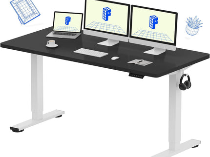 FlexiSpot EN1 Standing Desk – 60"x24" Electric Height Adjustable