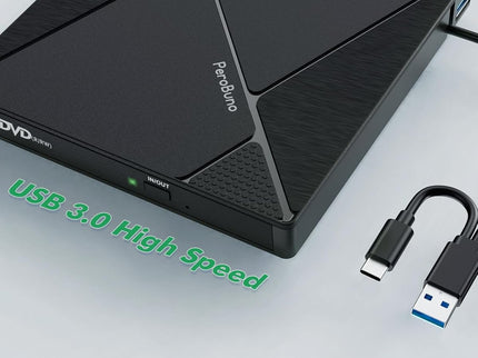 PeroBuno External CD DVD Drive
