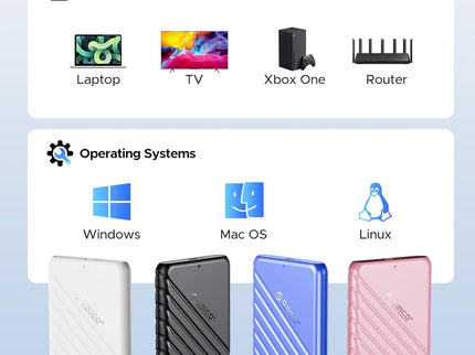 ORICO 2.5 inch External Hard Drive Enclosure USB 3.0